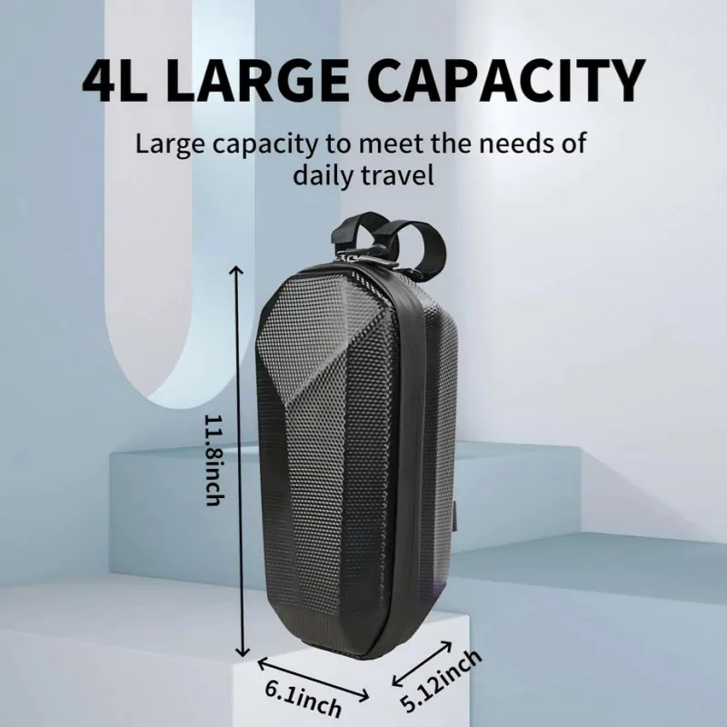 Electric Scooter Bag Storage Electric Bicycle Handlebar Bag Scooter Storage Bag with Large Capacity Waterproof Front Handlebar