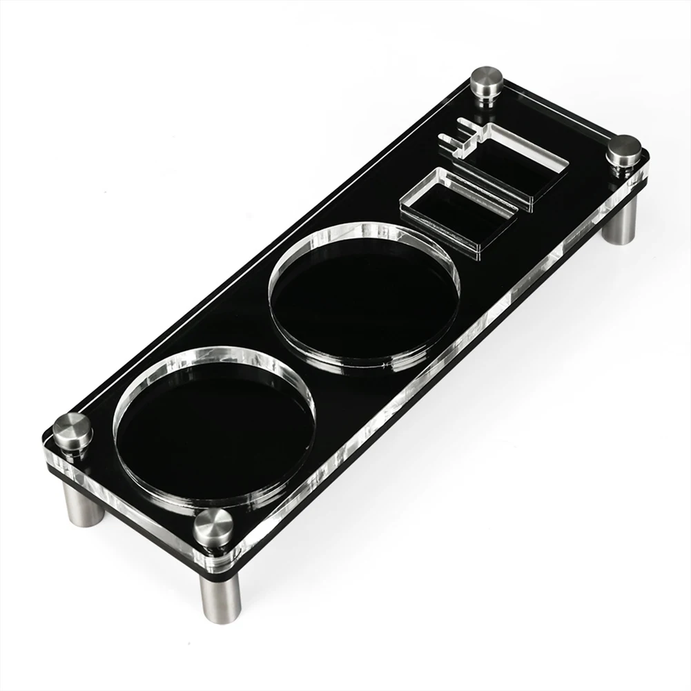 Espresso Tool Holder Portafilter Organizer Black Transparent Coffee Tools Organizer Stand Compatible With 54mm Portafilter