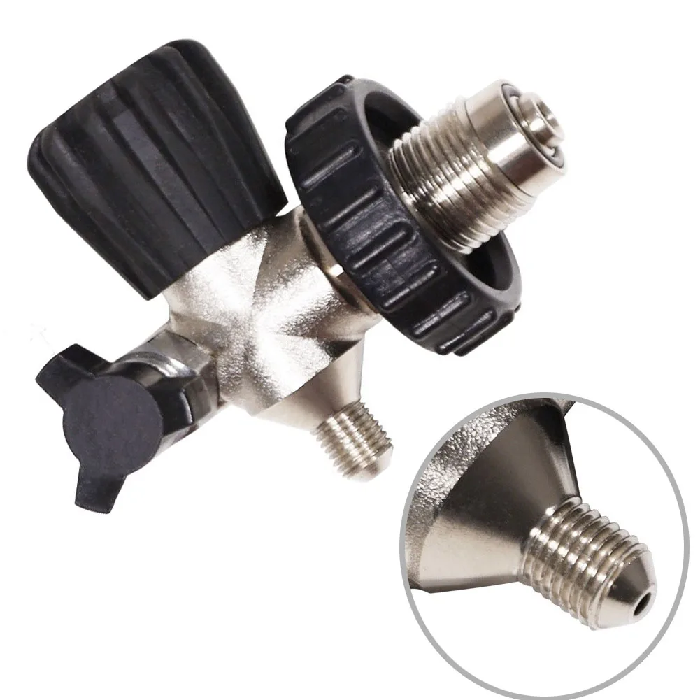 Adapter zum Nachfüllen des Tauchflaschenventils G5/8-14 auf 7/16-20 UNF Edelstahl-Lufttank-Ladeanschluss für Tauchausrüstung – Detail 12