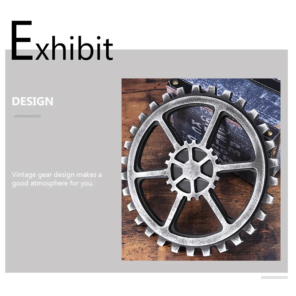 

Gear Wall Decor Retro Home Art Craft Hanging Decoration Unique nament Golden Key Bedroom Living Room Office Chic Style Change