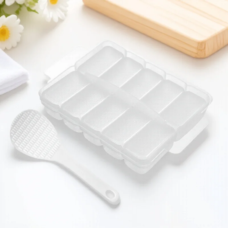 

1Set Sushi Mold Multi-Grids DIY Tool Home Kitchen Accessories Easy Clean Non-Stick Surface Save Time Effort Beautiful Sushi