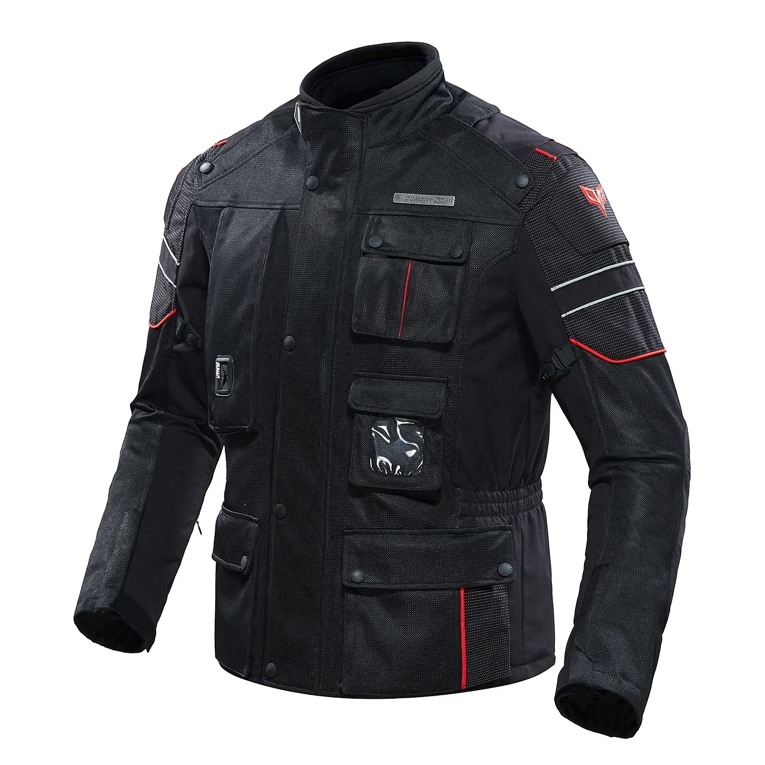 DUHAN Black Men Breathable Protect Your Body Motorcycle Airbag Jacket