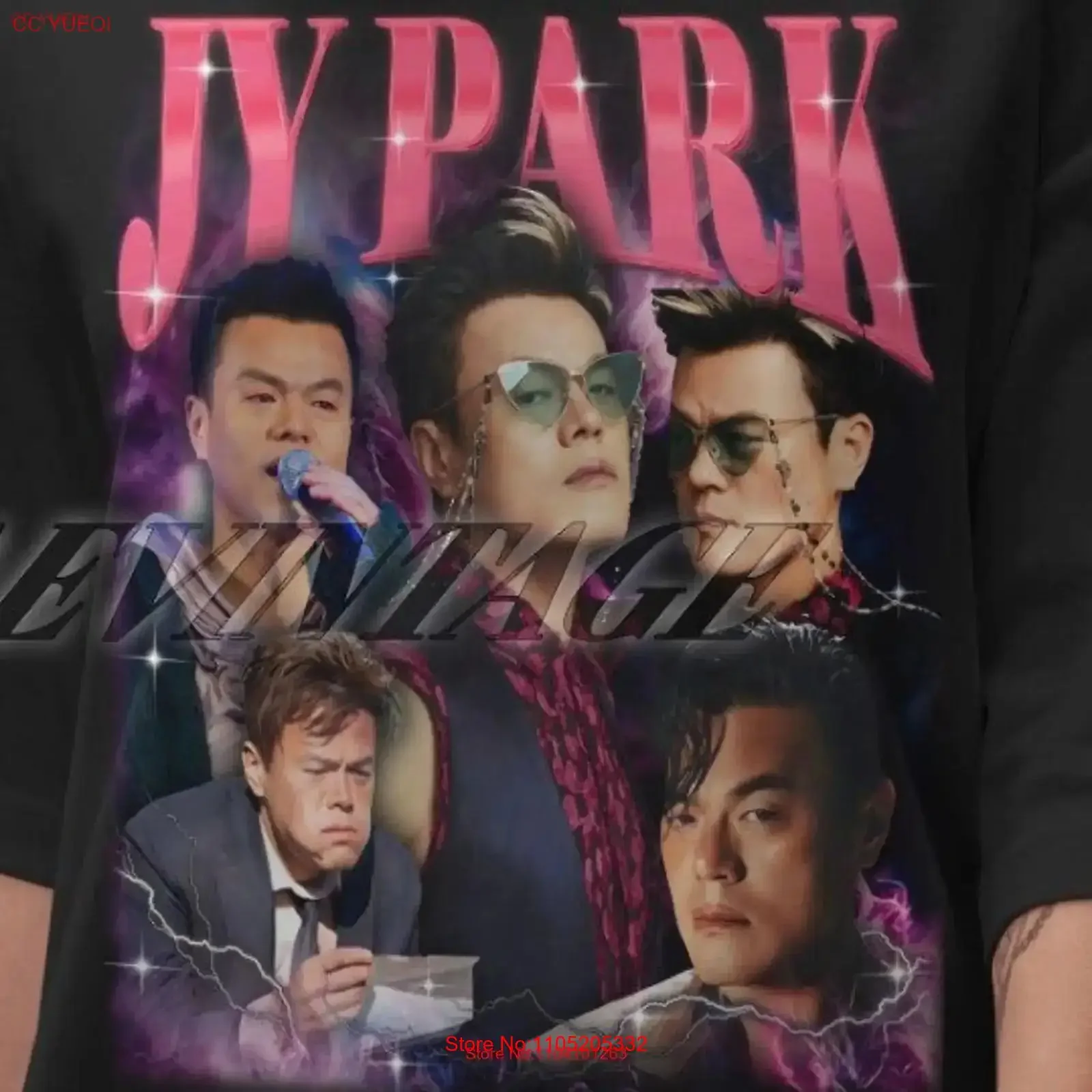 Limited JY Park Vintage T Shirt Fan Homage J Y Kpop Retro 90s Merch vintage Washed graphic Comfortable homme Slightly Casual