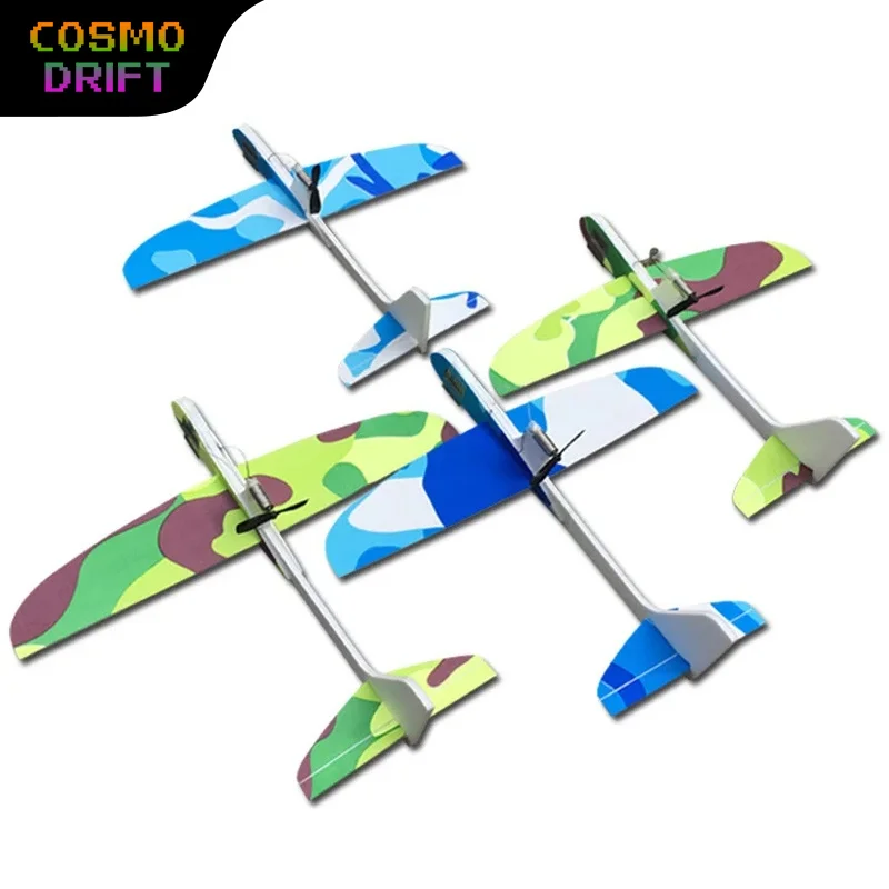 Single-Wing Electric Glider DIY Assembly Capacitor Airplane Toy Electric Free-Flight Science Model for Kids STEM Learning