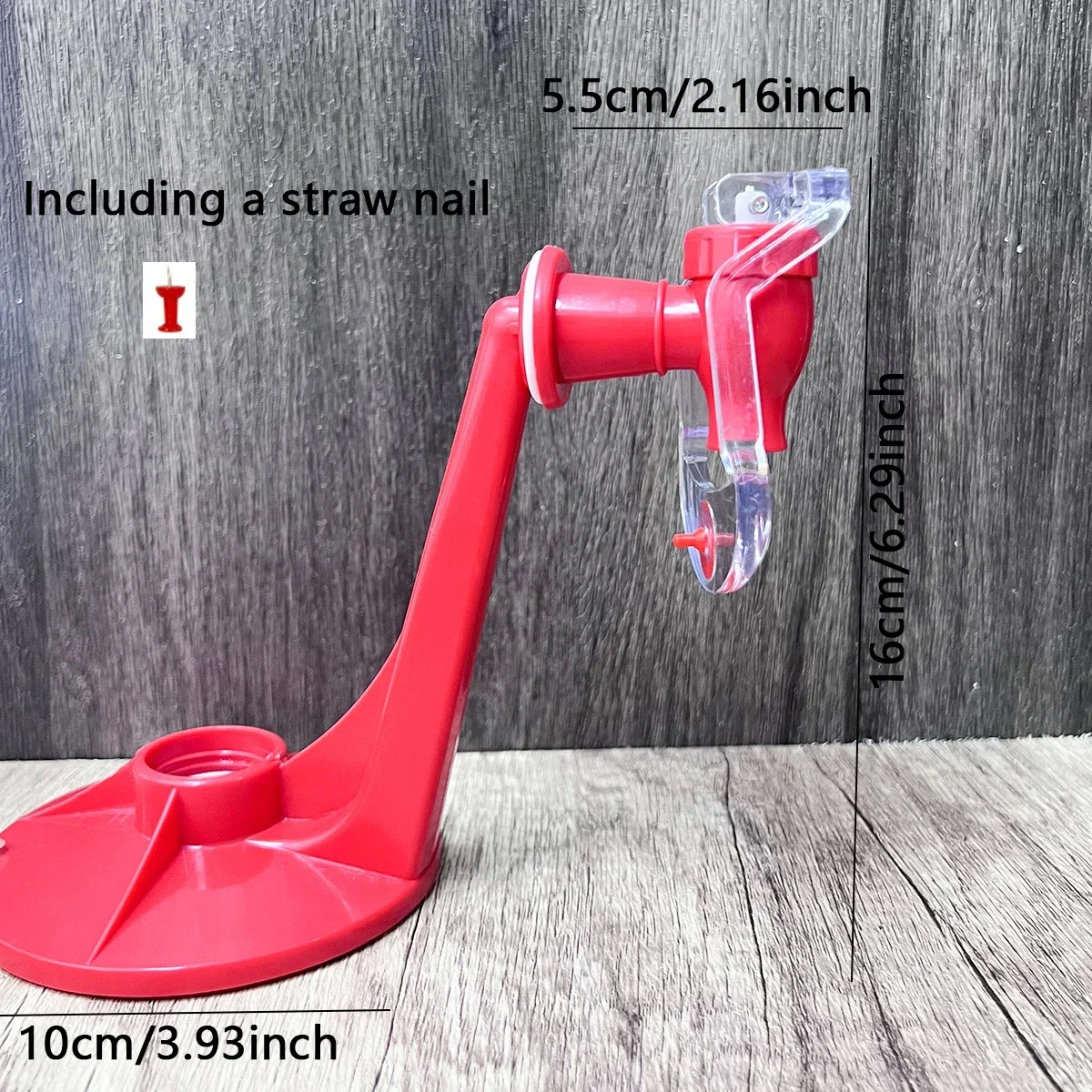 Máquina de bebidas carbonatadas presurizadas Manual creativa, bebedero de Cola portátil al revés para beber agua de Soda, 1 ud.