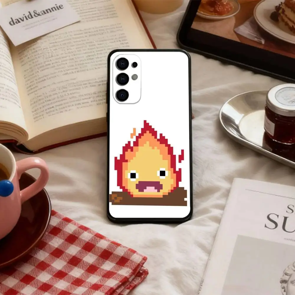 Anime Cute C-Calcifer    Phone Case For Samsung S 25,24,23,22,30,21,10,9,Ultra,Plus,Lite,FE,4,5 G Soft Black Case view 4