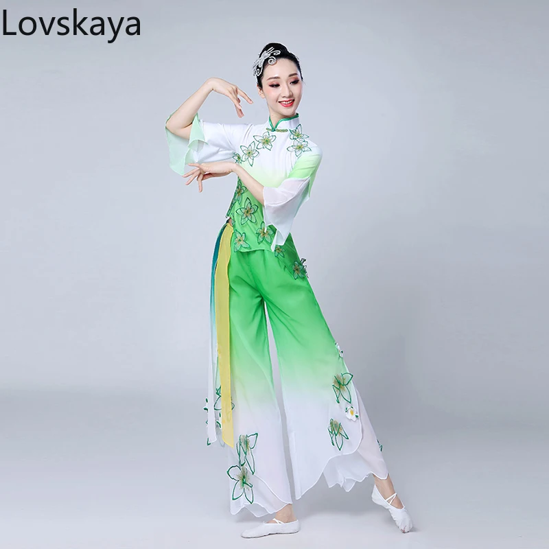 Neue Frauen Yangko elegante chinesische Stil Square Dance traditionelle chinesische klassische Tanz kostüme