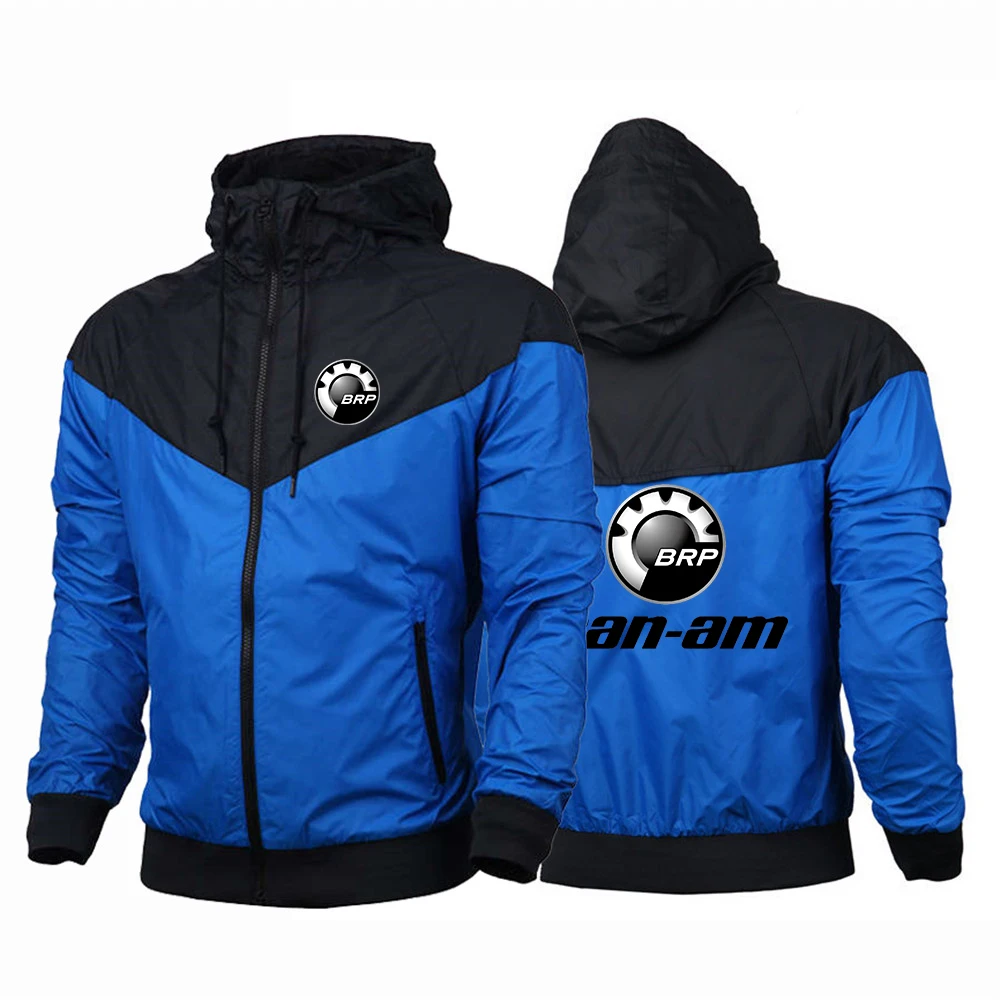 CAN-AM BRP-Sports Hoodie للرجال ، سترة واقية من الرياح هاراجاكو ، قمم بغطاء رأس بخمسة ألوان ، طباعة بسحاب ، الربيع والخريف ، جديد ، توي