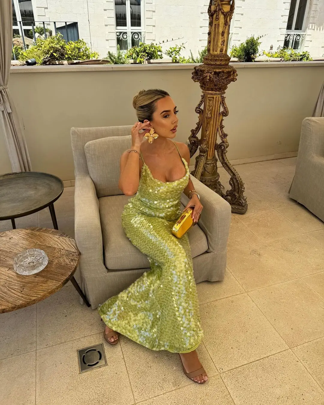 Women Slim Square Collar Lace Up Sleeveless Sexy Sequin Backless Party Dress Female Evening Dresses 2025 Summer Lady Vestidos