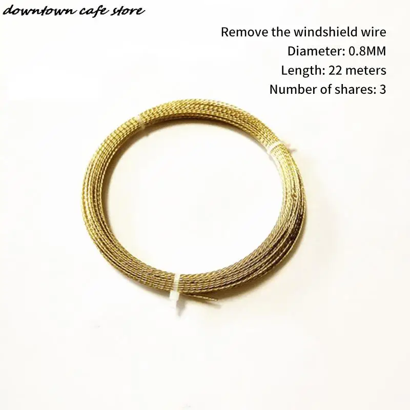 Car Windshield Window Removal Wire Rope Universal Windshield Cut Line Glass Removal Tool 0.8mm 22M