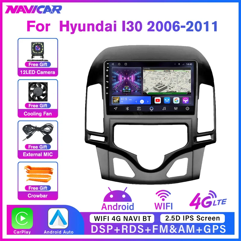 

Car Radio For Hyundai I30 2006 2007 2008 2009 2010 2011 Android 10.0 No 2 Din Player Multimedia Touch IPS Screen BT Navitel IGO