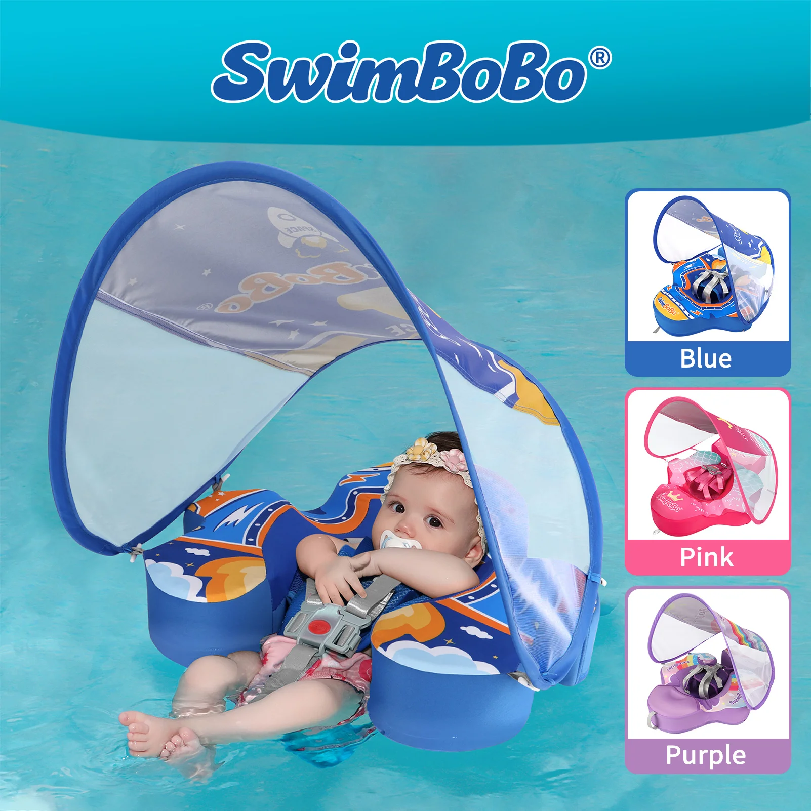 

Non-Inflatable Baby Swim Float Pearl Foam Solid Water Floats Smart Swim Trainer Infant Pool Float Sw - No Flip over Tail