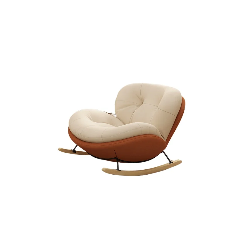 

Balcony Leisure Chair Living Room Single Sofa Light Luxury Rocking Chair