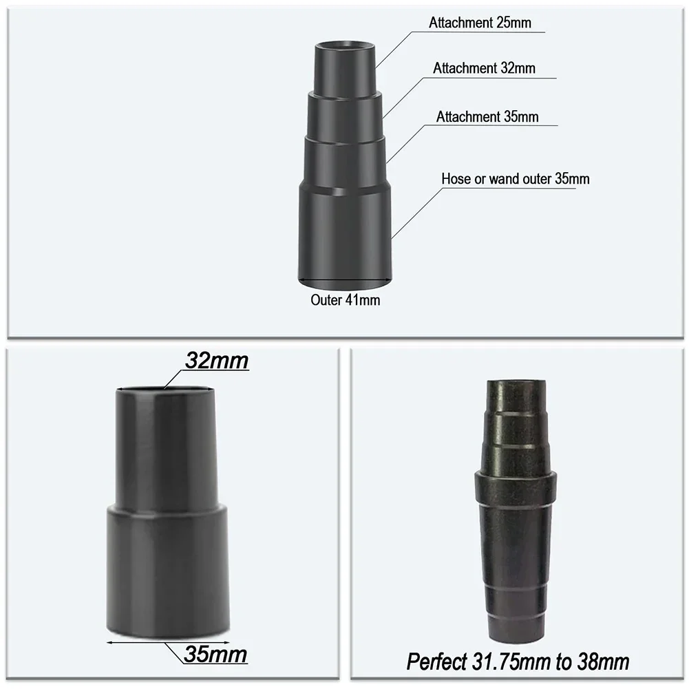 Vacuum Attachment Adapter Vacuum Hose Adapter 1-1/2 Inch To 1-1/4inch Hose Connector Hose Replaceable Accessories