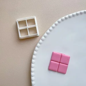 البوليمر الطين القاطع قالب اختبار لوحة ، شبكة مربعة ، صنع الأقراط ، قلادة المجوهرات ، قطع القوالب ، أدوات شريط الفخار أعلى 12 مبيعات مقبض سكين قالب الراتنج - No8