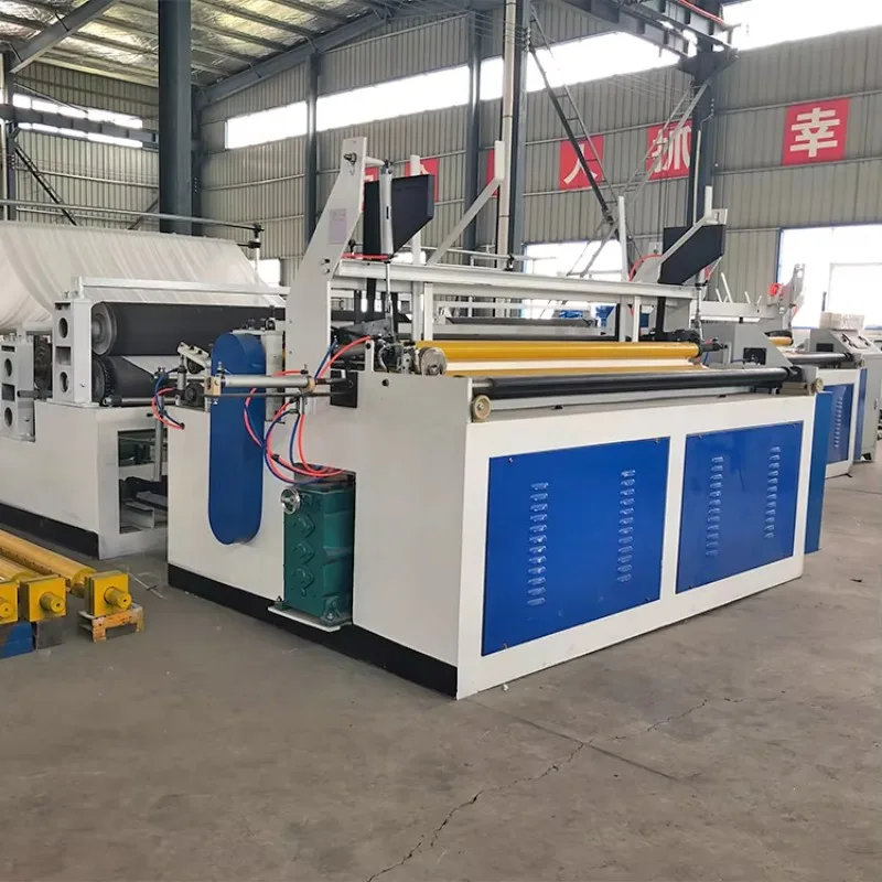 Full Automatic Toilet Roll Manufacturing Machine Heavy Duty Industrial Paper Rewinder And Perforator For Factory Supply New