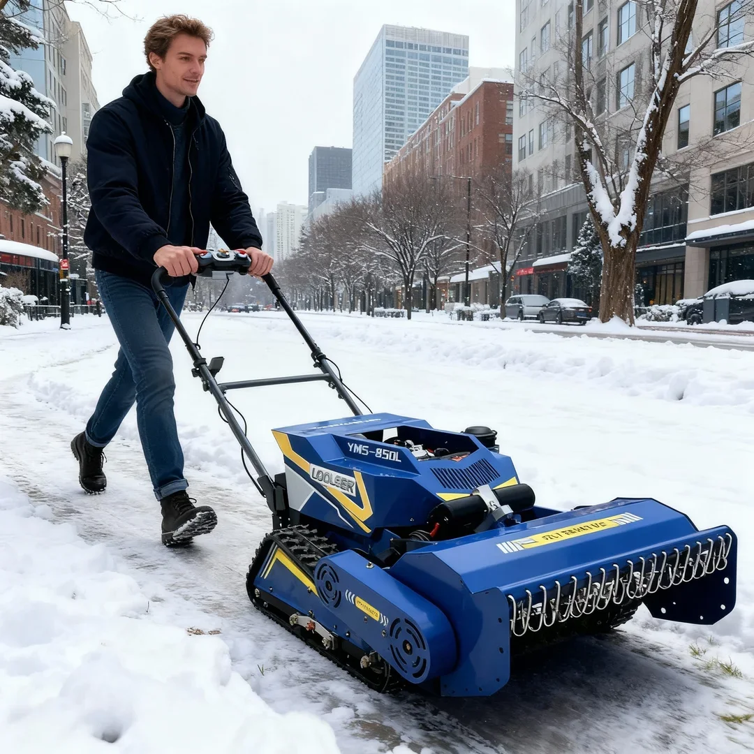 Customized 4-Stroke Diesel Flail Lawn Mower Heavy Duty Self Propelled High Speed Operation Adjustable Family Helper