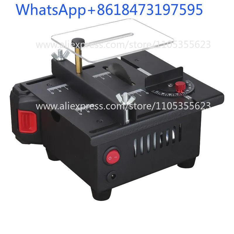 

Household Mini Desktop Mini Table Saw DIY Small Woodworking Plastic Chainsaw Precision Model Saw Cutting Machine