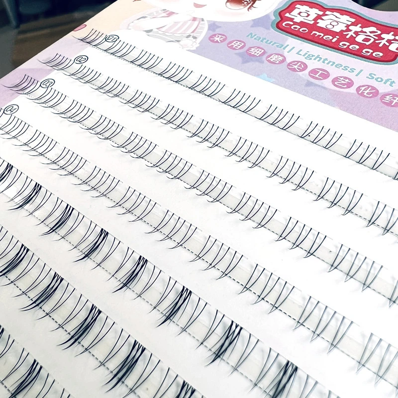 1Set Lower Lashes Natural Lower Lashes Segmented Lower Lashes Single Lashes Comic Lower Lashes Makeup Tools Eyelash Extension