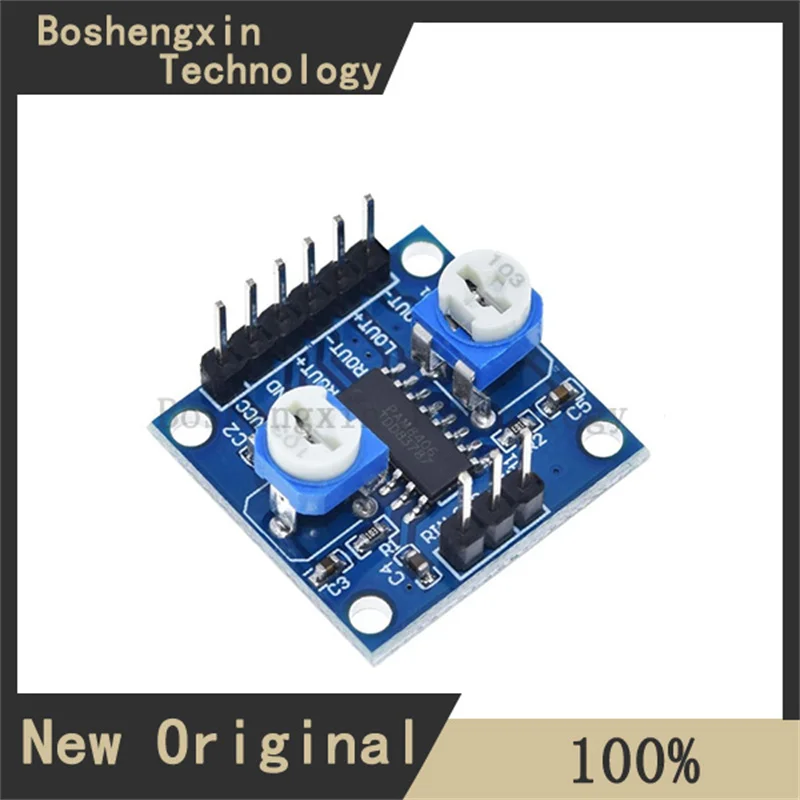 1 Stück PAM8406 digitale Verstärkerplatine mit Lautstärkepotentiometer Stereo rauschfreier Verstärker 5Wx2