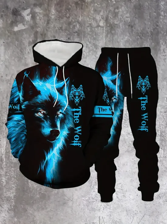 

2025 Autumn Hoodie and Sweatpants Set Fashionable Streetwear and Home Leisure Unisex Style Classic 3D Printing Clothes Clothes