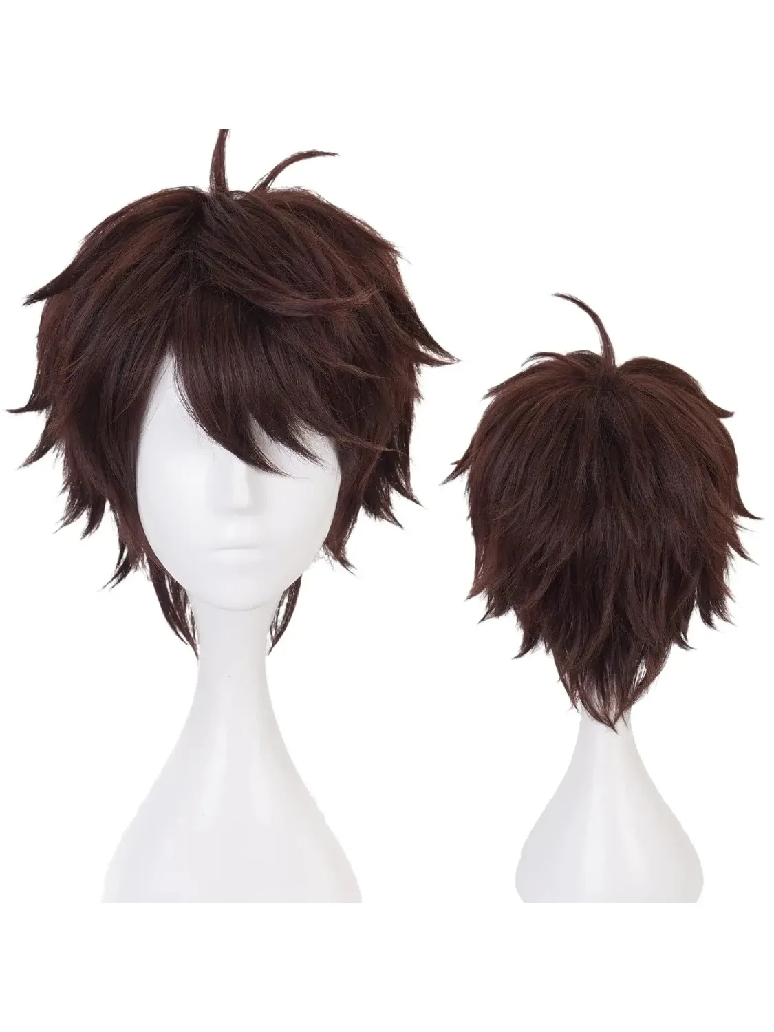 Anime Oikawa Tooru Cosplay Perücke Haikyuu Kostüm Herren Kurze Dunkelbraune Synthetische Perücke Natürlich Weiche Party-Haarperücken