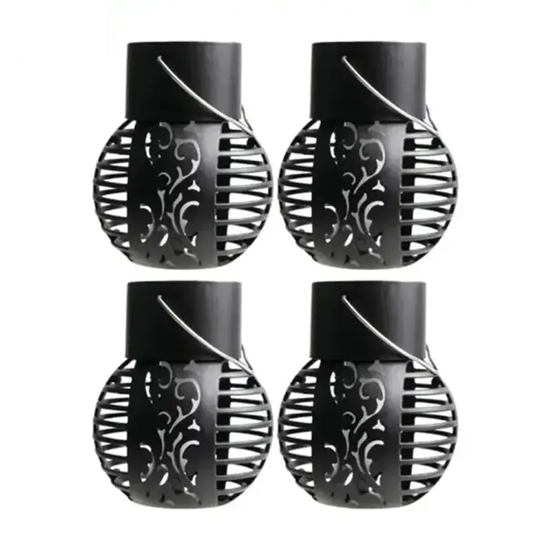 ABLL-Outdoor Solar Lights Retro Lantern Lantern Lights Hanging Flame Lamp Landscape Lighting Floor Lights Garden Decor