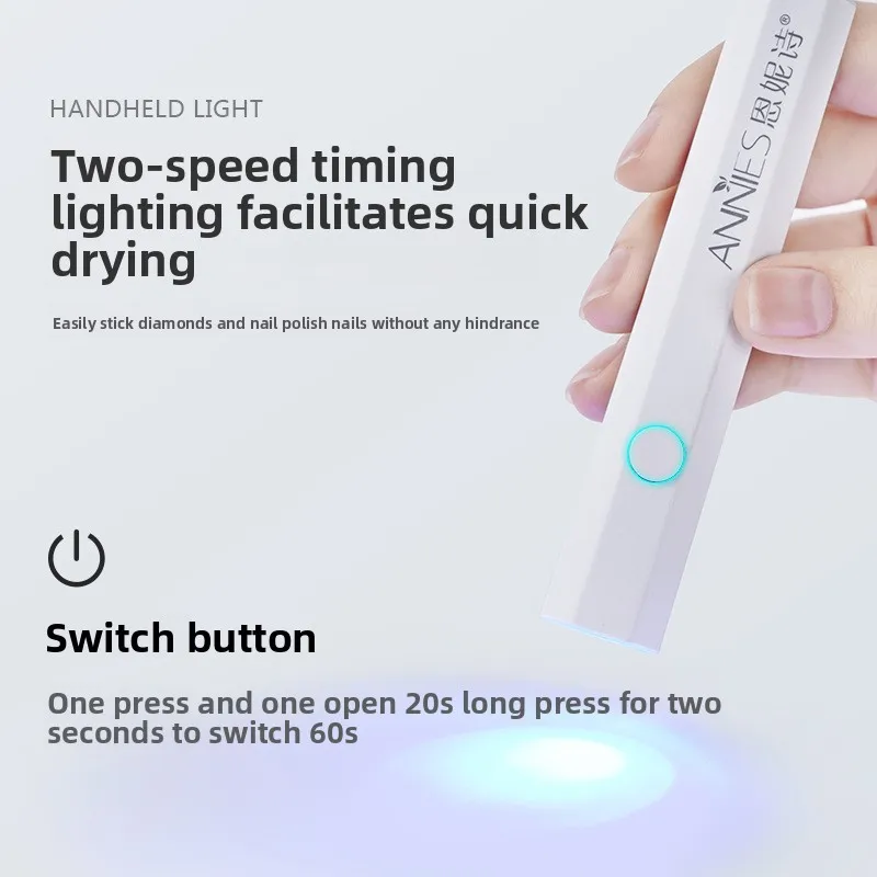 Tamaño rápido de la batería larga de la textura suave de la luz Hexagonal del arte del clavo del PDA