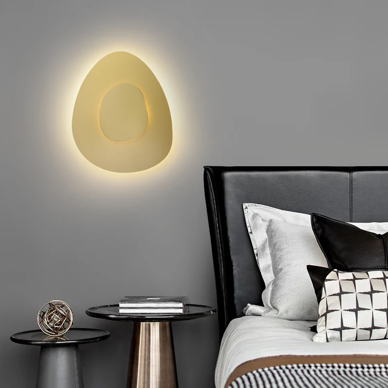 AFRA Modern Interior Wall Lamp LED Creative Simple White Sconce Lights for Home Living Room Bedroom Corridor Decor