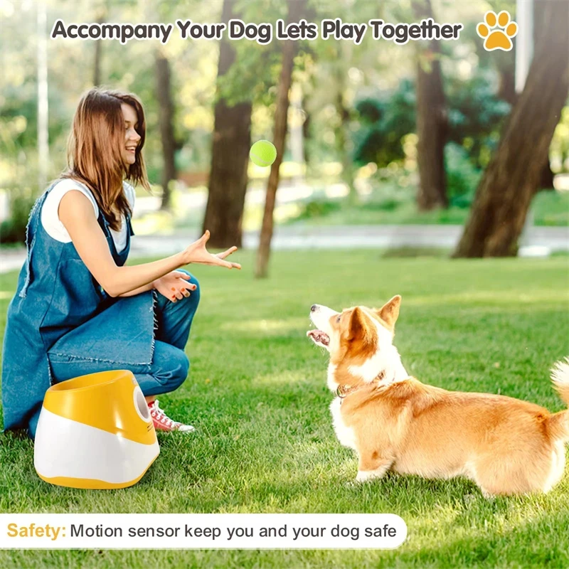 

New Dog Training Tennis Launcher Pet Dog Chasing Toy Tennis Thrower Fun Interactive Throwing Recyclable Launcher