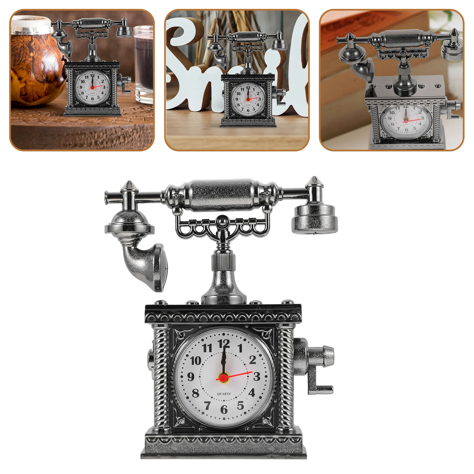 

Vintage Telephone Retro Desk Decor Simulation Phone Abs Interaction Plaything Home Office Decoration Small Craft