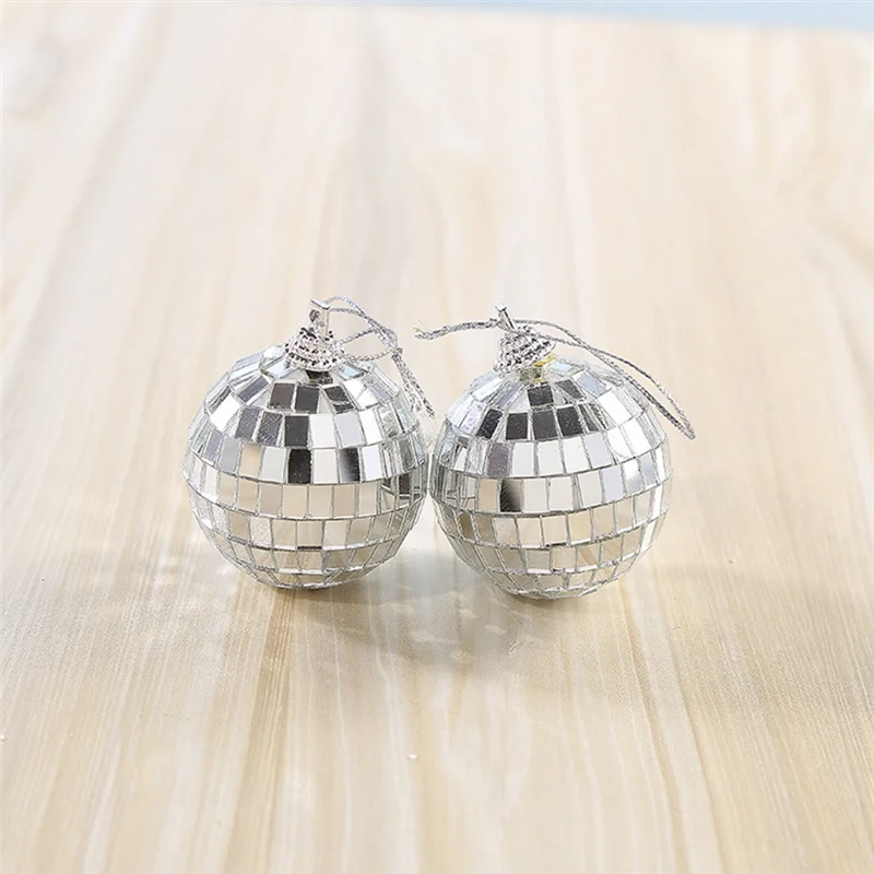 ABPQ-Mirror Reflective Ball Bar Disco Wedding Ins Cake Decoration Ball Christmas Ball Decoration Props