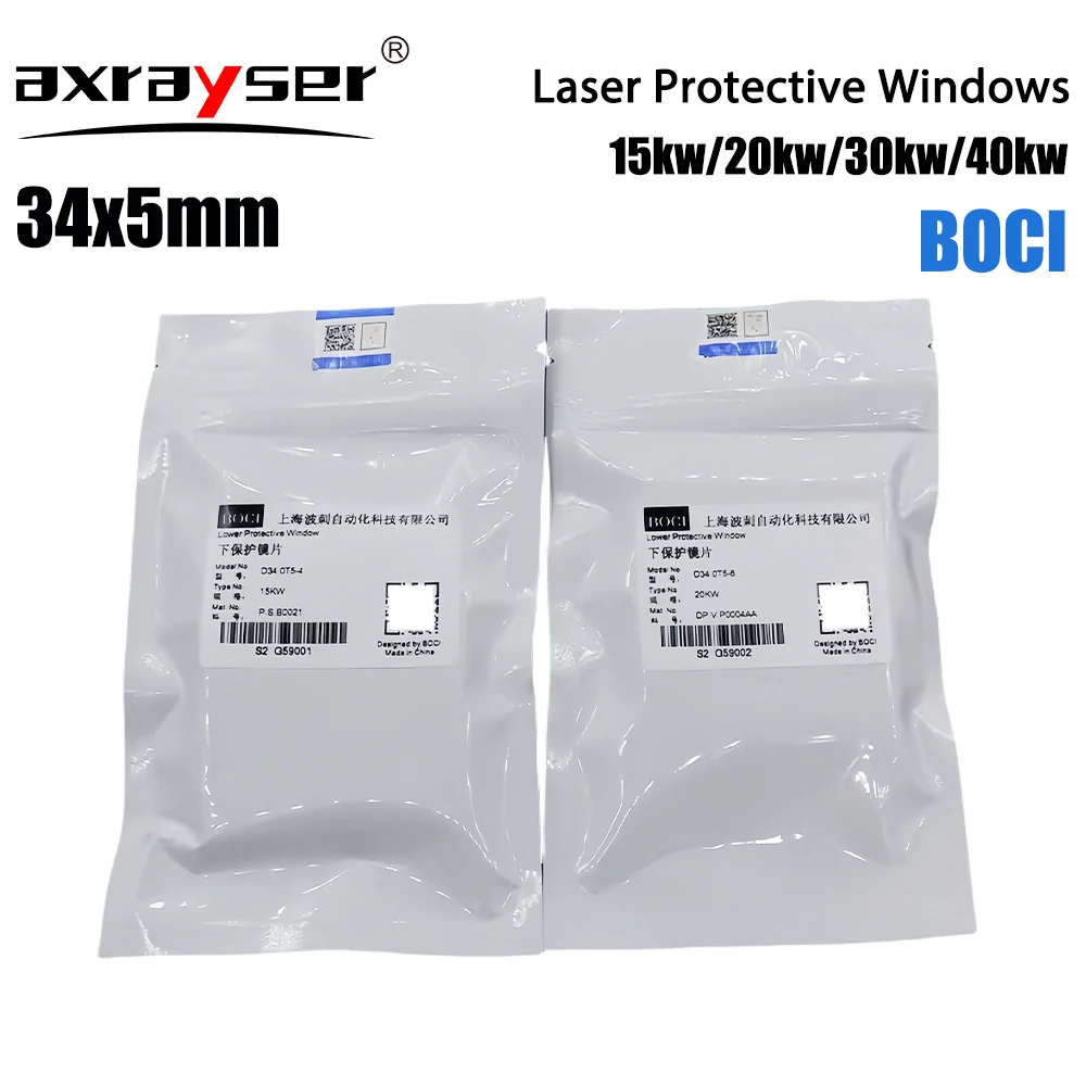 34x5 Original BOCI Protective Lens Windows Ceramic Anti-collision Screw BLT641 421 831 Tongkuai HAN\'S Fiber Laser Cutting Head