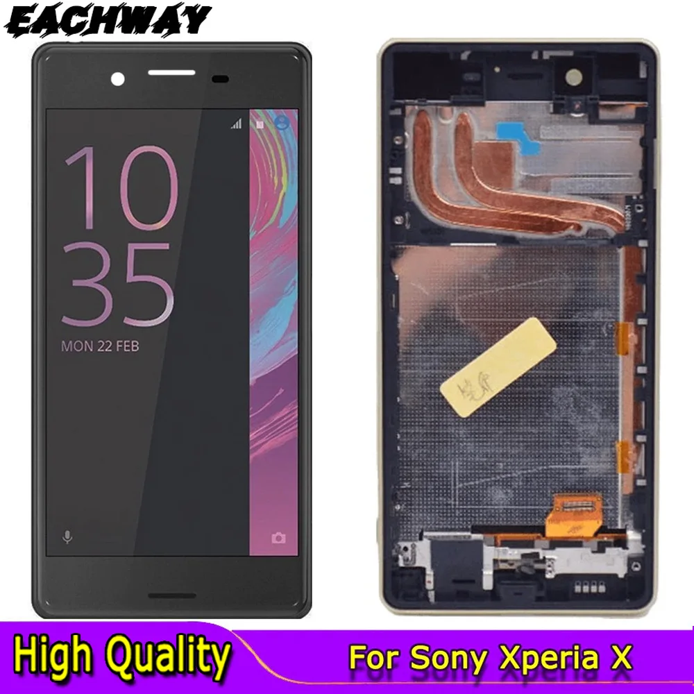 For Sony Xperia X LCD Display Touch Screen Digitizer Assembly F5122 Display Replacement Parts For SONY F5121 LCD Xperia X Screen