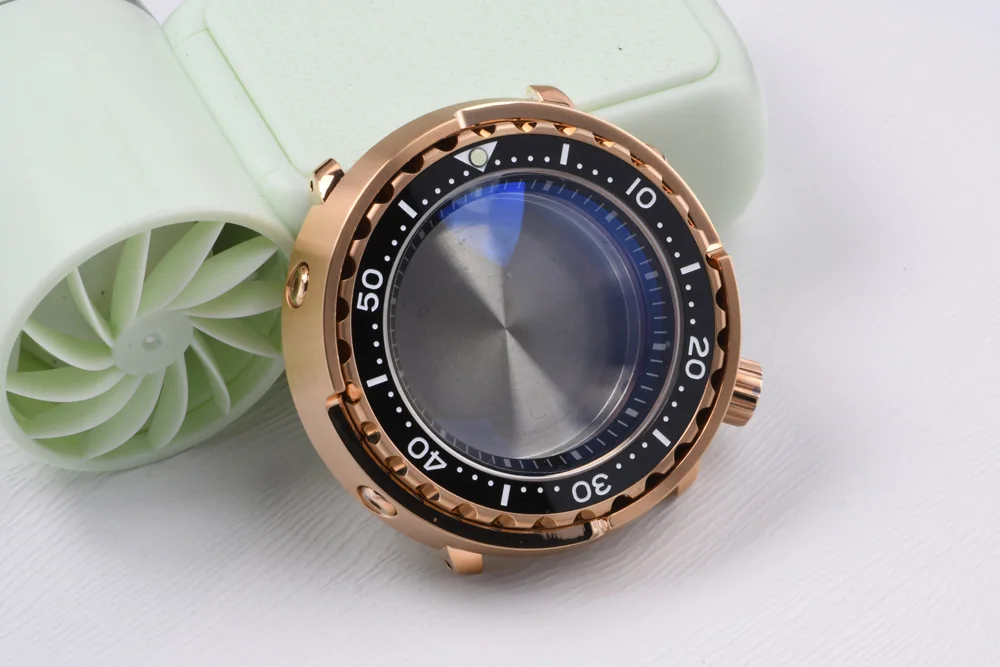 47mm Leuchtendes Uhrengehäuse 4,2 Uhr Edelstahl Saphirglas Taucheruhr für NH35/NH36 Automatikwerk – Detail 2