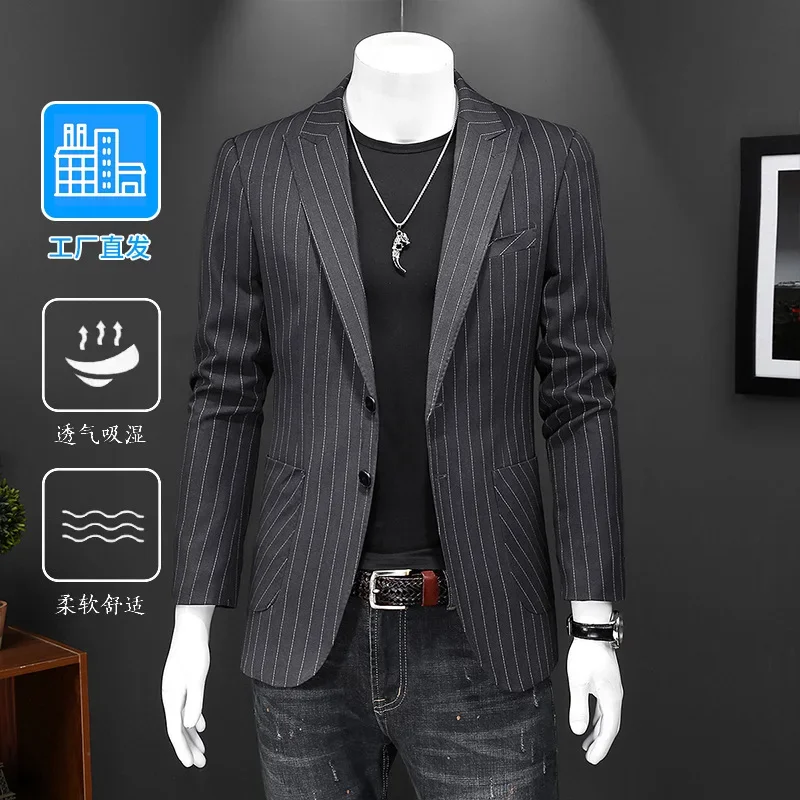 

W3244 Men's casual suits 2024 spring and autumn light luxury business single western middle-aged and young people