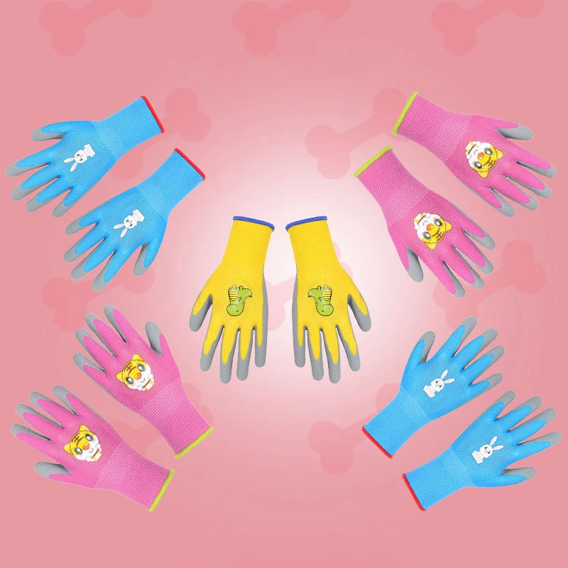 Gants de jardinage imperméables pour enfants, durables, coordonnants, gants de travail de jardin, sécurité des enfants, portables, fournitures de jardin