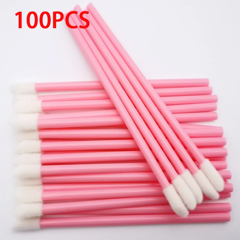 

100Pcs Disposable Lip Brush Eyelash Makeups Brushes Lash Extension Mascara Applicator Lipstick Wands Set Cosmetic Makeup Tools