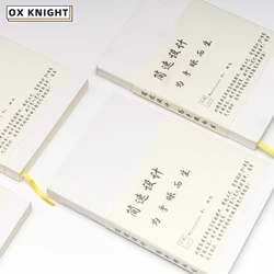 OX KNIGHT A6 Size Hobo Original Cousin Cover 88 Sheets Hobonichi Techo Planner Book 150g Paper Notebook