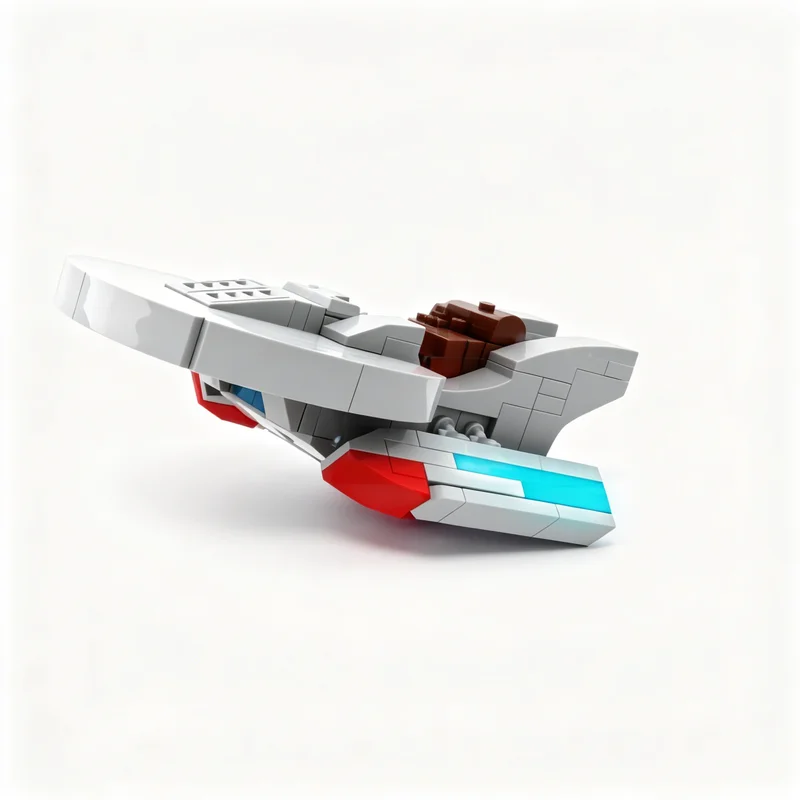 127pcs MOC Uss Winterprise Star Trek Christmas Diy Building Blocks Assembly Collector Model Edition Manual Toy Gift For Makers - view 2