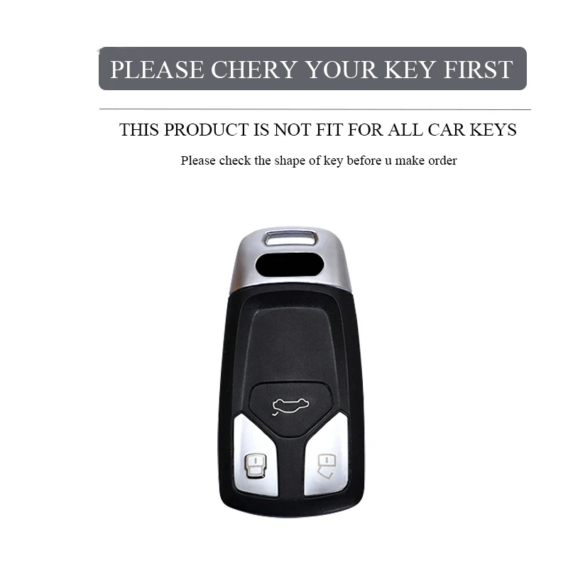 TPU Car Key Case Cover For Audi Audi A4 B9 A5 A6 8S 8W Q5 Q7 4M S4 S5 S7 TT TTS TFSI RS Protected Fob Keychain Accessories