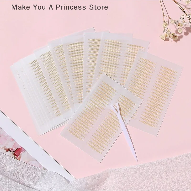 200 قطعة من شريط رفع العين غير المرئي بواسطة شريط رفع الجفن المزدوج غير المرئي أداة تجميل لزجة الجفن