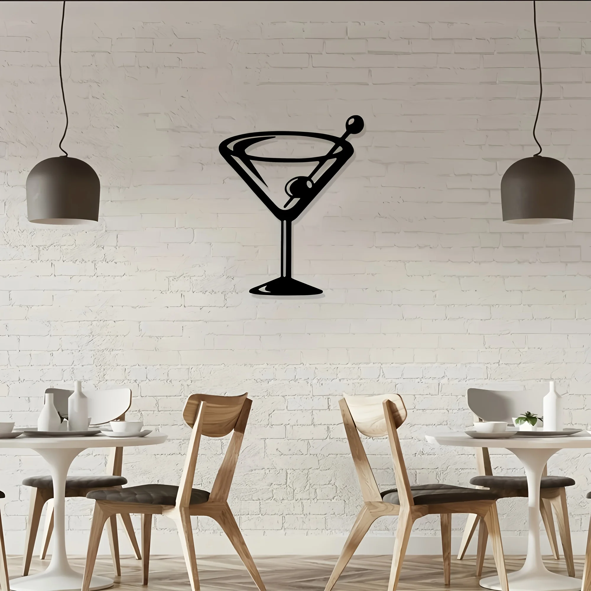 1 Piece of Bohemian Style Metal Statue Wall Decoration, Martini Mural |   Alcohol-Themed Wall Art |   Jining Wine Decoration |   Cocktail Cart Art |   Tequila Art, the Perfect Gift for Christmas and Valentine's Day.