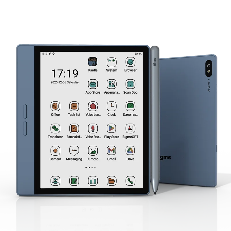 Bigme B7 Ereader, 7'' E-Ink Paper-like Screen, 4+64GB, Android 14