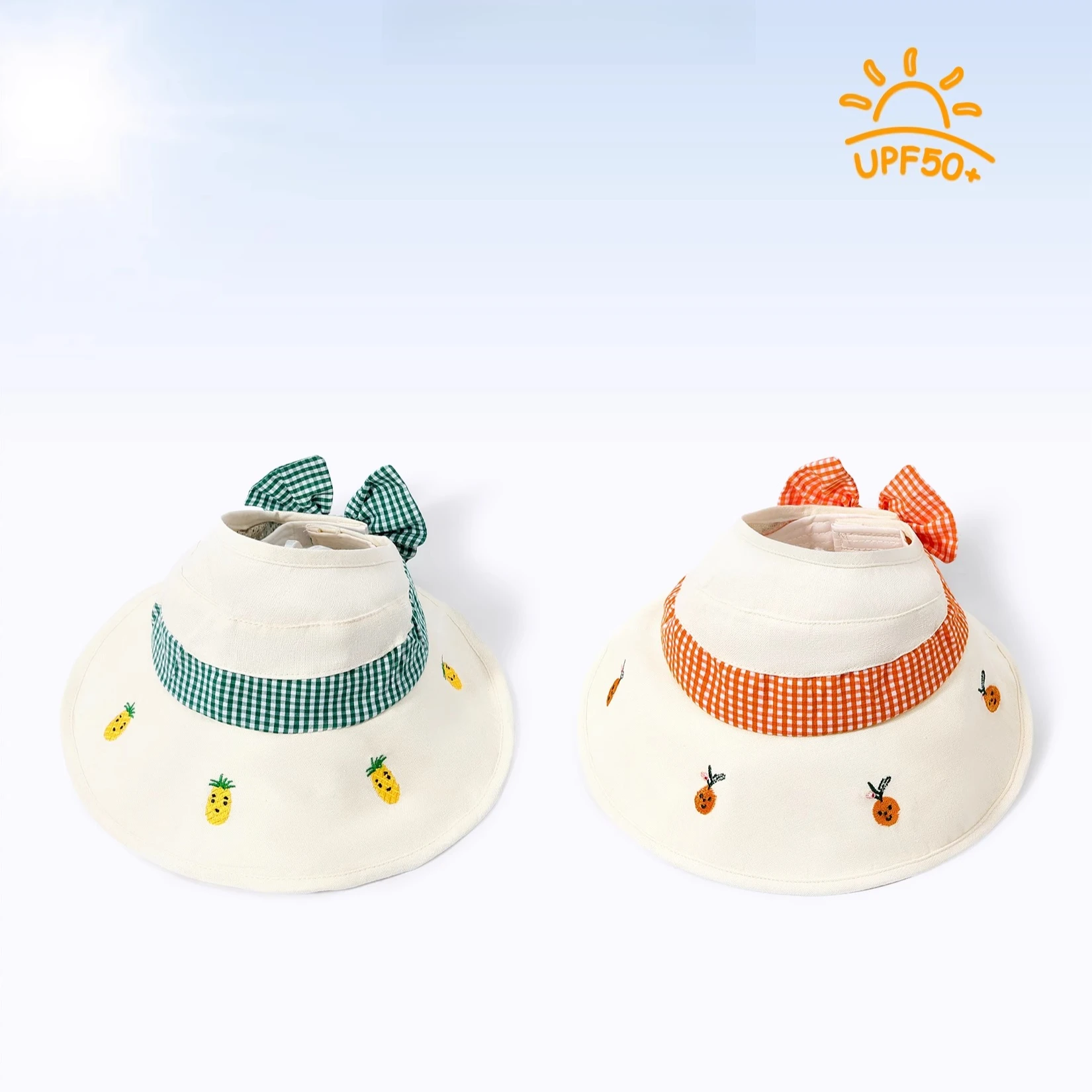 

Girls UV-Protective Summer Sun Hat Breathable Children's Seaside Sun Hat for Baby Girls Caps