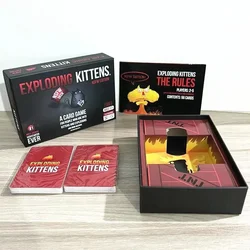 New Exploding Kittens Game Card English Bomb Cat Leisure Party Games Player Streaking Barking Explosion Kitten Board Friends