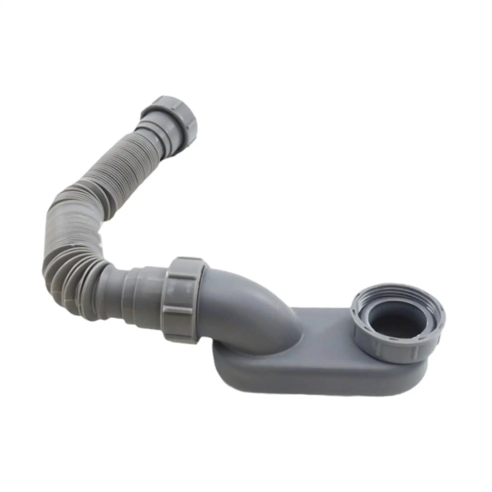 Low Profile Bathtub Shower Drain Pipe,P Trap Professional Leakproof Tub Drain 1