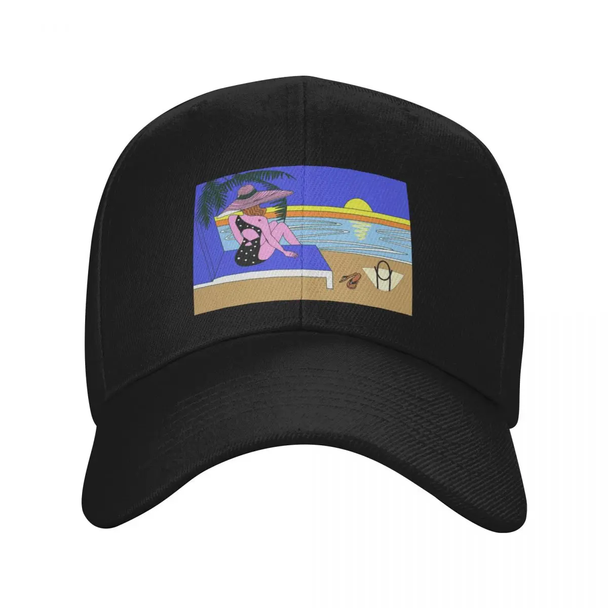 

Beach View 2 Baseball Cap Luxury Brand Snap Back Hat hiking hat Women Hats Men's