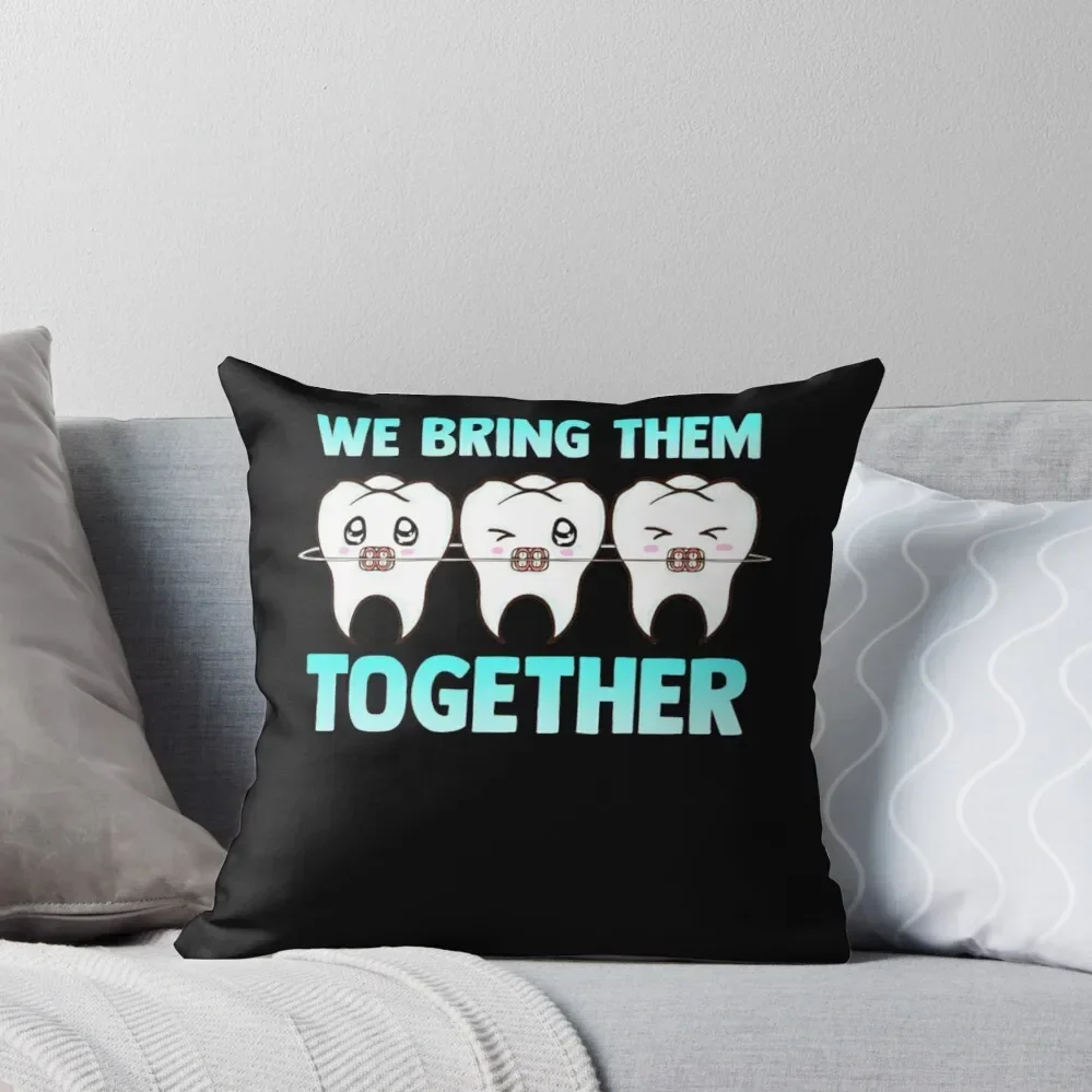 Orthodontist Braces Dentist Dentofacial Orthopedic Throw Pillow anime girl Decorative Cushion pillow