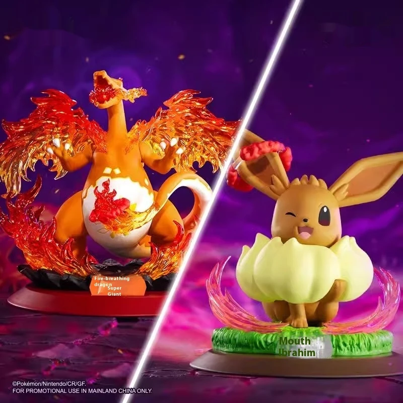 أصل سلسلة PokéMon Charizard Gigantamax ألعاب شخصيات الحركة فائقة القوة ماكس نموذج تزيين هدايا عيد ميلاد أنيمي